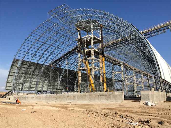 穆棱煤机油桶翘工程网架